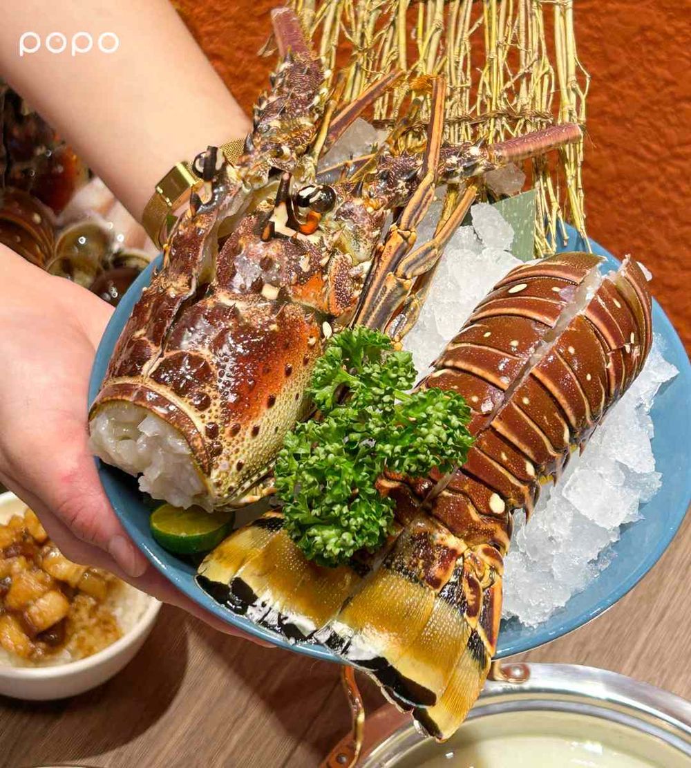 肥美龍蝦免費吃！樂崎火鍋象山店限定「蒜味雞白湯」爆濃療癒必點、還吃得到師園鹽酥雞太幸福！-7