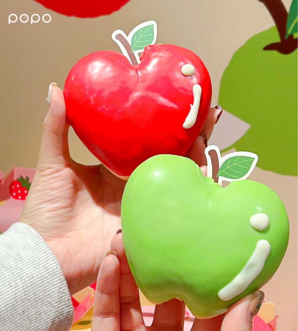 Mister Donut草莓季甜點開賣！「草莓脆脆波堤、雙色莓果波堤」酸甜療癒、新年限定「蘋安巧貝」也必吃！-4