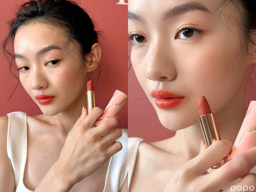 2025情人節限定彩妝推薦！蘭蔻小蠻腰全新美色「裸桃粉棕」、流金絲絨外殼，把浪漫、奢華通通放進唇膏裡！-3