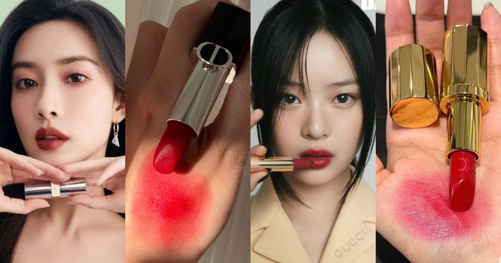 2025新年紅色精品唇膏推薦！DIOR、PRADA、CELINE...，模擬高訂布料質地、高級奢牌香氣，細節太優雅！-1