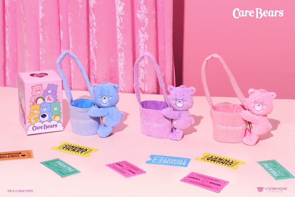 可愛到發瘋瘋！威秀影城限定Care Bears「彩虹熊毛絨杯套、爆米花桶毛毯」這天開賣！-2