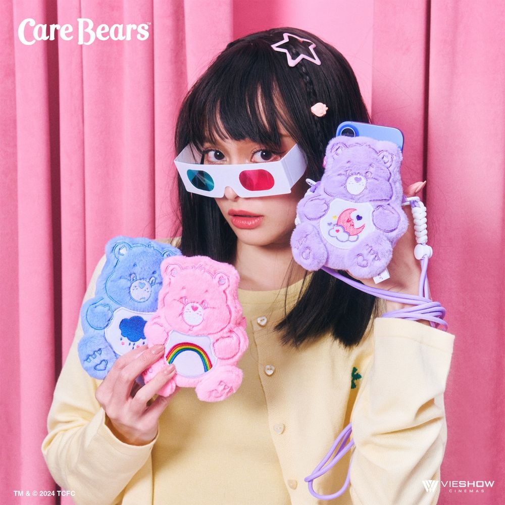 可愛到發瘋瘋！威秀影城限定Care Bears「彩虹熊毛絨杯套、爆米花桶毛毯」這天開賣！-15