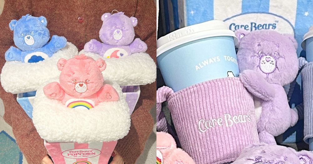 可愛到發瘋瘋！威秀影城限定Care Bears「彩虹熊毛絨杯套、爆米花桶毛毯」這天開賣！-17