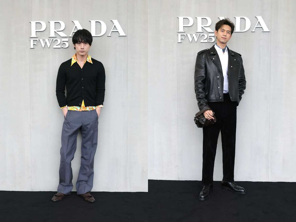 PRADA男裝周明星陣容太狂！Sana超辣短裙根本AI身材、「白女婿」金秀賢也來了！-13
