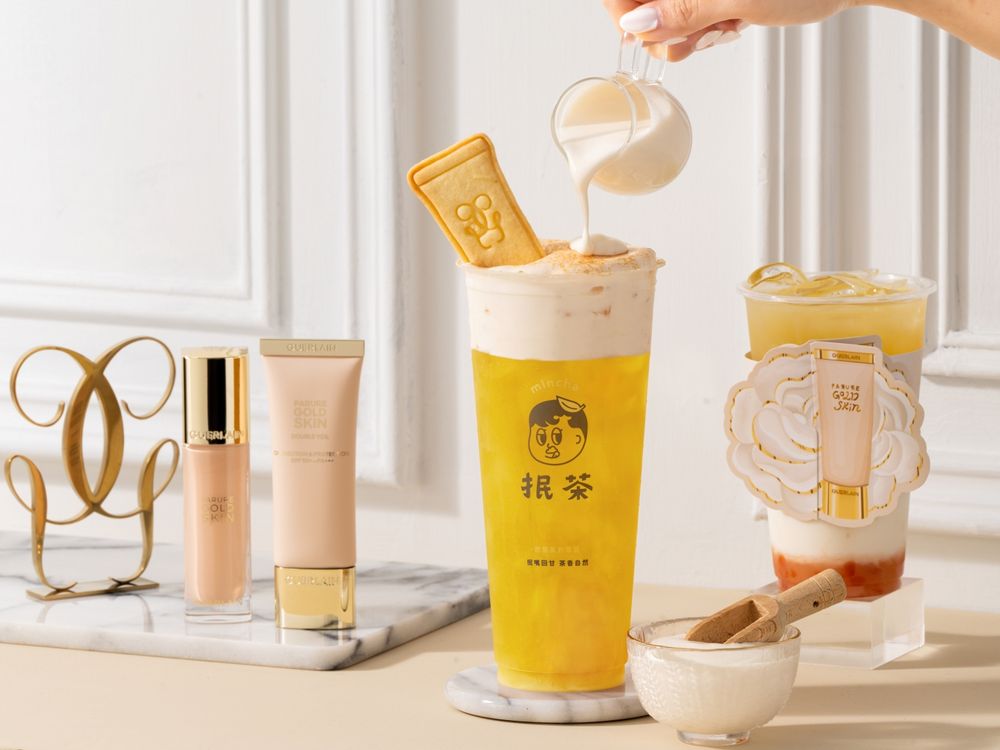 嬌蘭、奶蓋手搖「抿茶」跨界聯名！24K妝前小奶管化身手搖飲，買飲料再贈免費限量24K奶油底妝禮！-3
