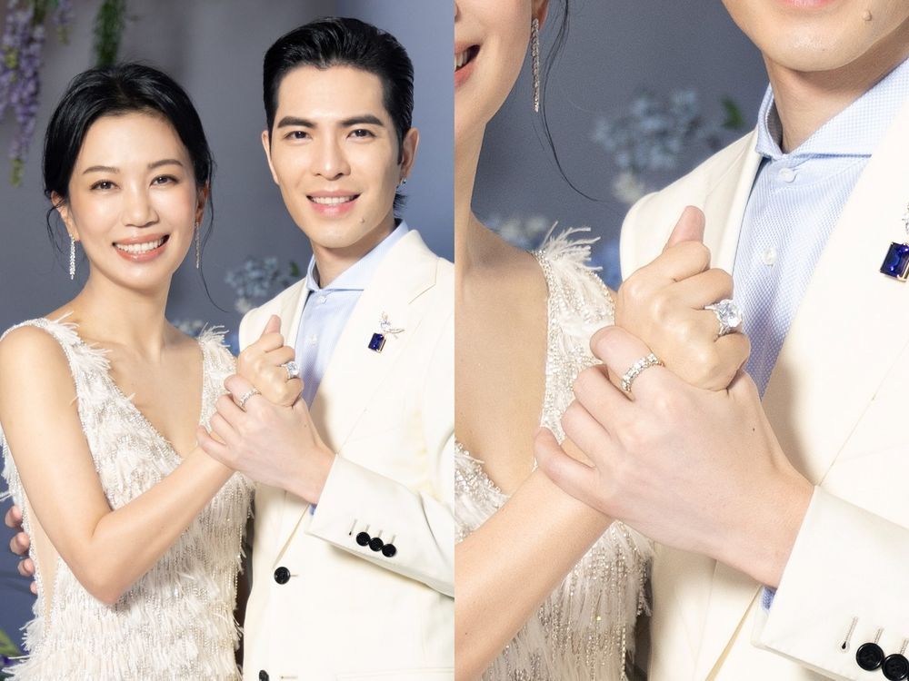 蕭敬騰世紀婚禮太狂！13.33克拉千萬婚戒、Tiffany珠寶配婚紗新娘美到在發光！-7