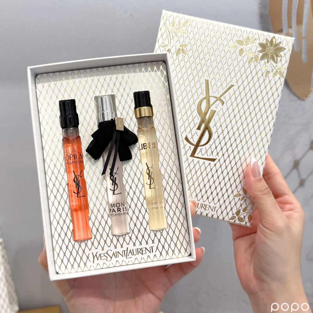 YSL年末放大招！2024聖誕倒數月曆、迷你唇膏禮盒，聖誕限定彩妝換上金奢蕾絲包裝、美到捨不得用！-13