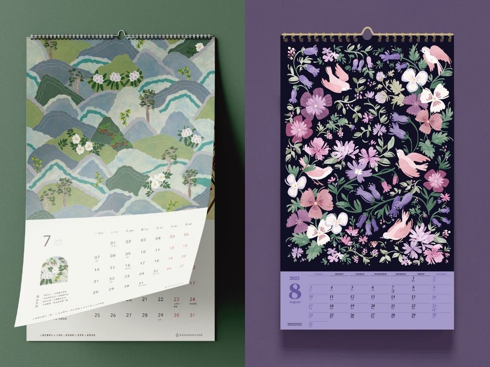 2025質感手帳月曆推薦！爆美花草插畫、專為J人設計日帳本⋯漂亮到選擇障礙大爆發！-3