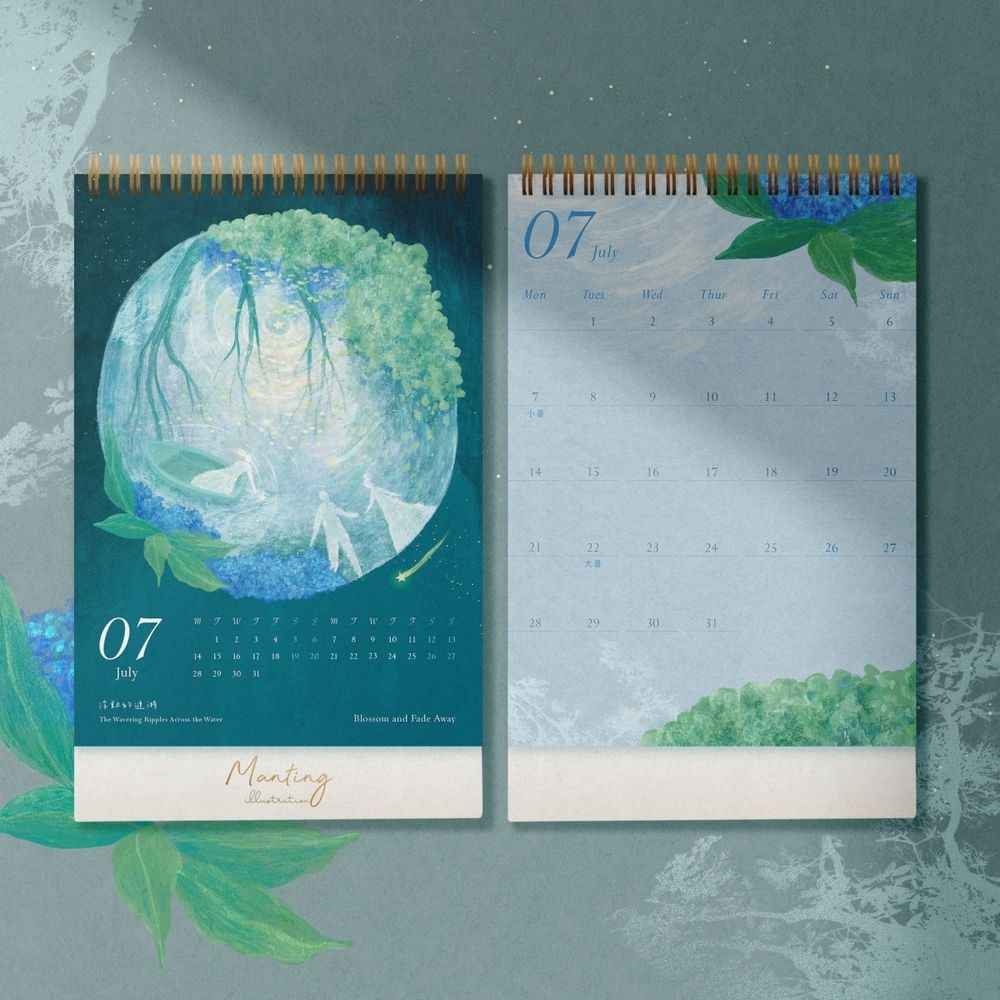 2025質感手帳月曆推薦！爆美花草插畫、專為J人設計日帳本⋯漂亮到選擇障礙大爆發！-4