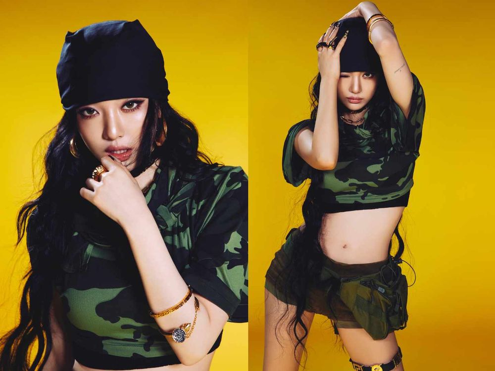 aespa回歸「末路狂花女兵」造型狂爆！Winter玉米鬚馬尾差點認不出、Y3K還是得看她們！-7