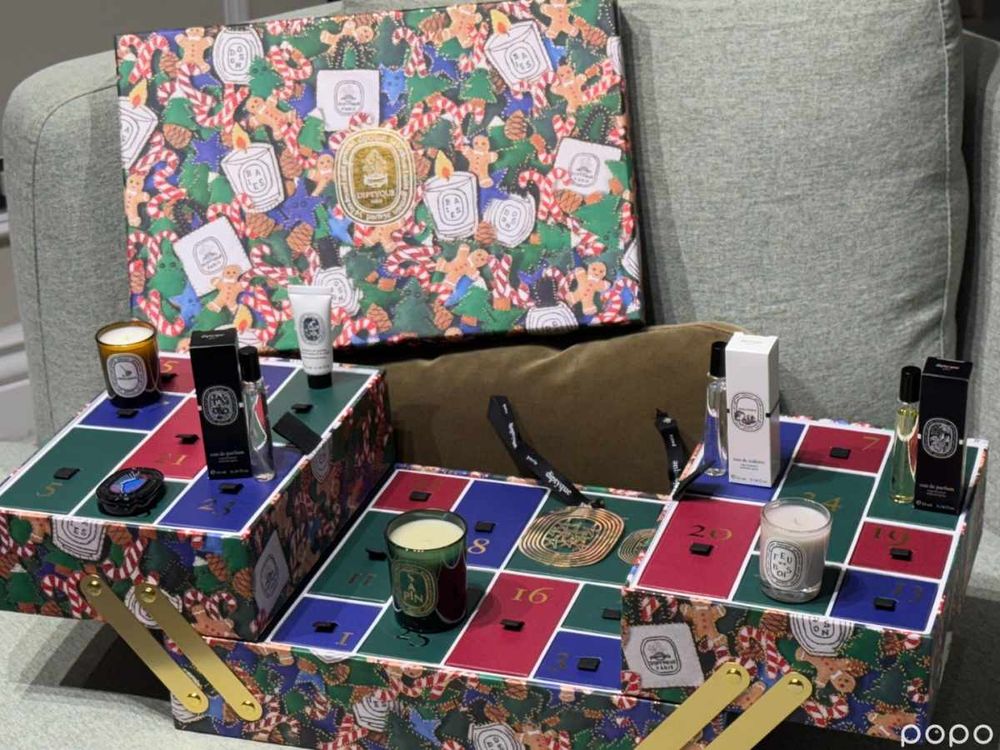 Diptyque必收2024聖誕倒數月曆！肌膚之華、杜桑、紙染之水都有，行李箱階梯設計、太夢幻了！-20