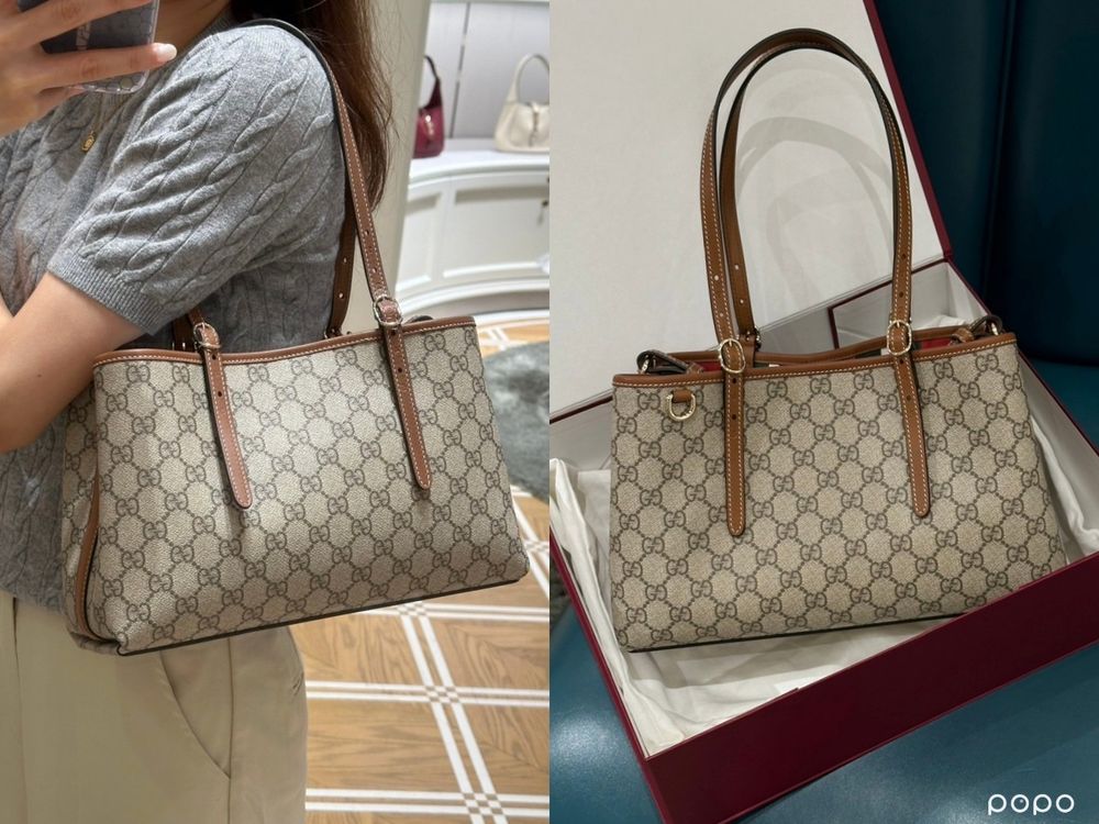GUCCI小紅書爆款托特包來了！實品真的美「大容量、入門價」領年終就去結帳！-6