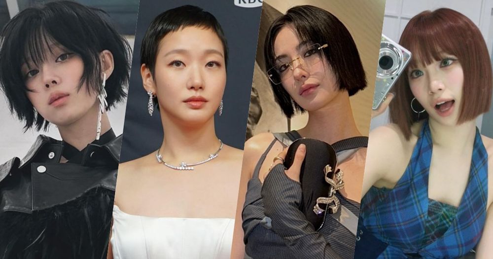 2024秋季韓星短髮盤點！Winter酷跩狼尾剪、NANA性感一刀切、金高銀真的沒在怕、太敢剪了！-1