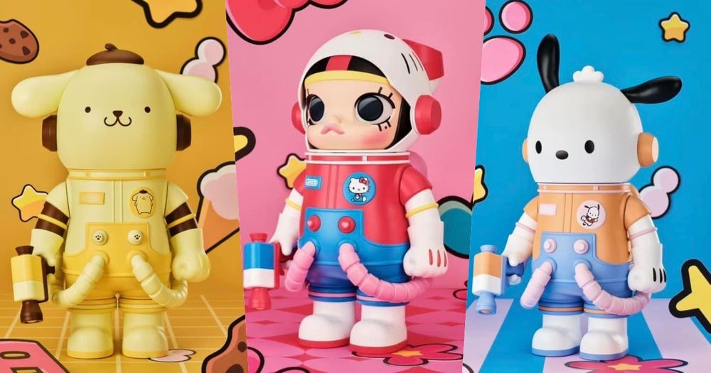 超夢幻聯名！泡泡瑪特×三麗鷗超爆萌「Hello Kitty、布丁狗太空人」7款MOLLY公仔這天開搶！-1