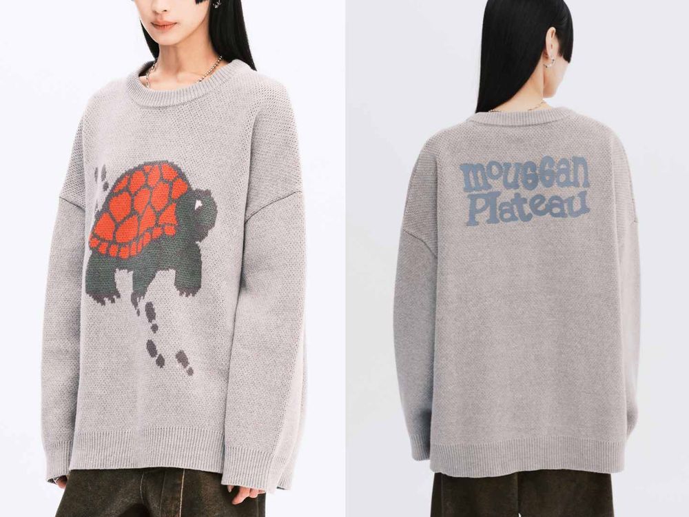 兩大火紅台牌聯名！mouggan X PLATEAU STUDIO烏龜毛衣、大花衛衣好看到發瘋！-8