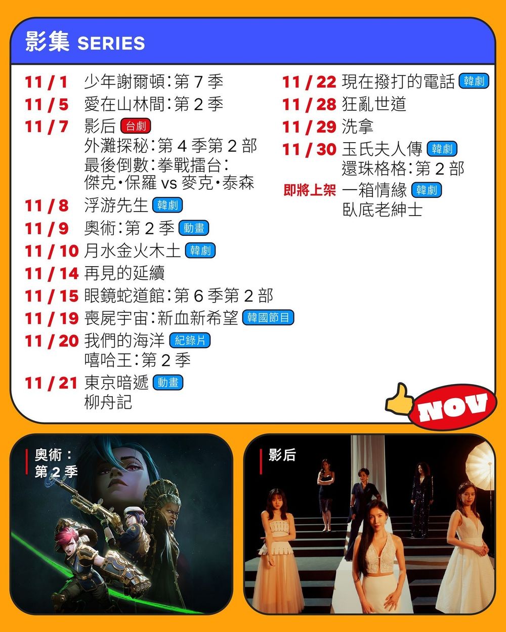 11月Netflix上架影集電影片單！孔劉、徐玄振新劇要來了，全網期待：神作奧術終於可以看！-2
