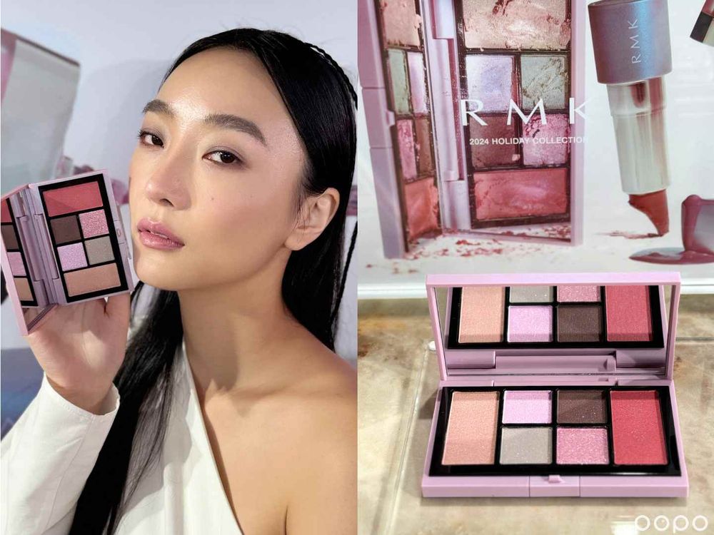 2024聖誕限量眼影盤推薦！YSL、DIOR、SUQQU細緻珠光天花板，RMK今年最粉嫩時尚！-13