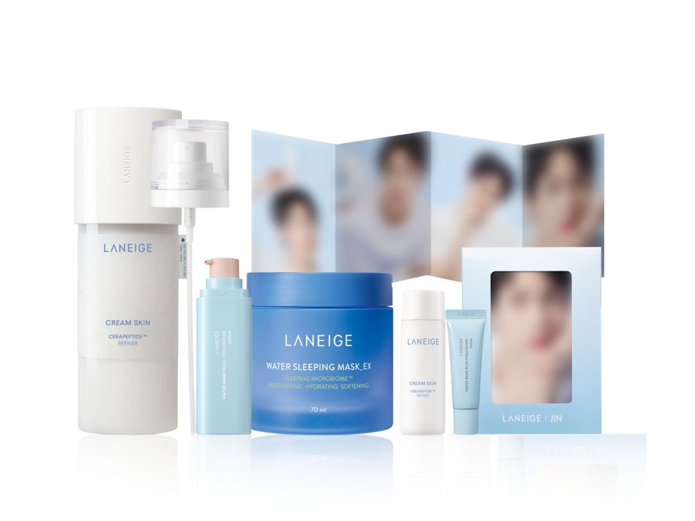 LANEIGE全球狂銷保濕「天才水」回歸！買牛奶水組合送「Jin迷你寫真冊」，蝦皮、momo也買得到！-9