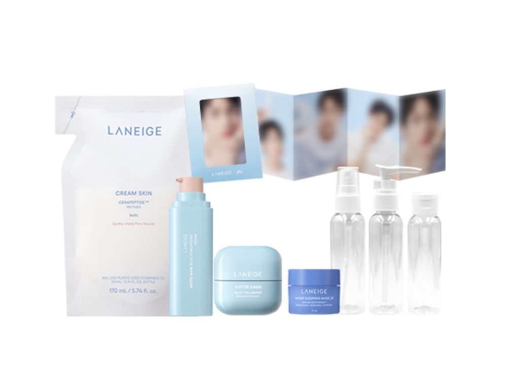 LANEIGE全球狂銷保濕「天才水」回歸！買牛奶水組合送「Jin迷你寫真冊」，蝦皮、momo也買得到！-8