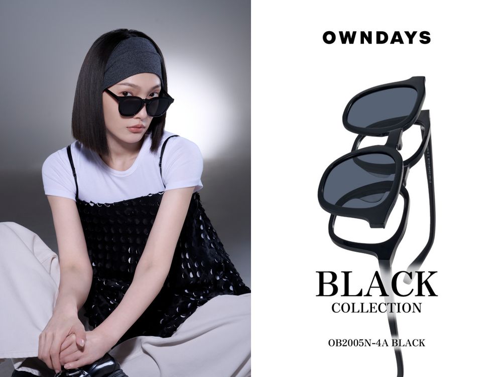 戴起來臉超一半！OWNDAYS經典黑色眼鏡系列！瘦臉百搭鏡框素顏戴也超OK！-3