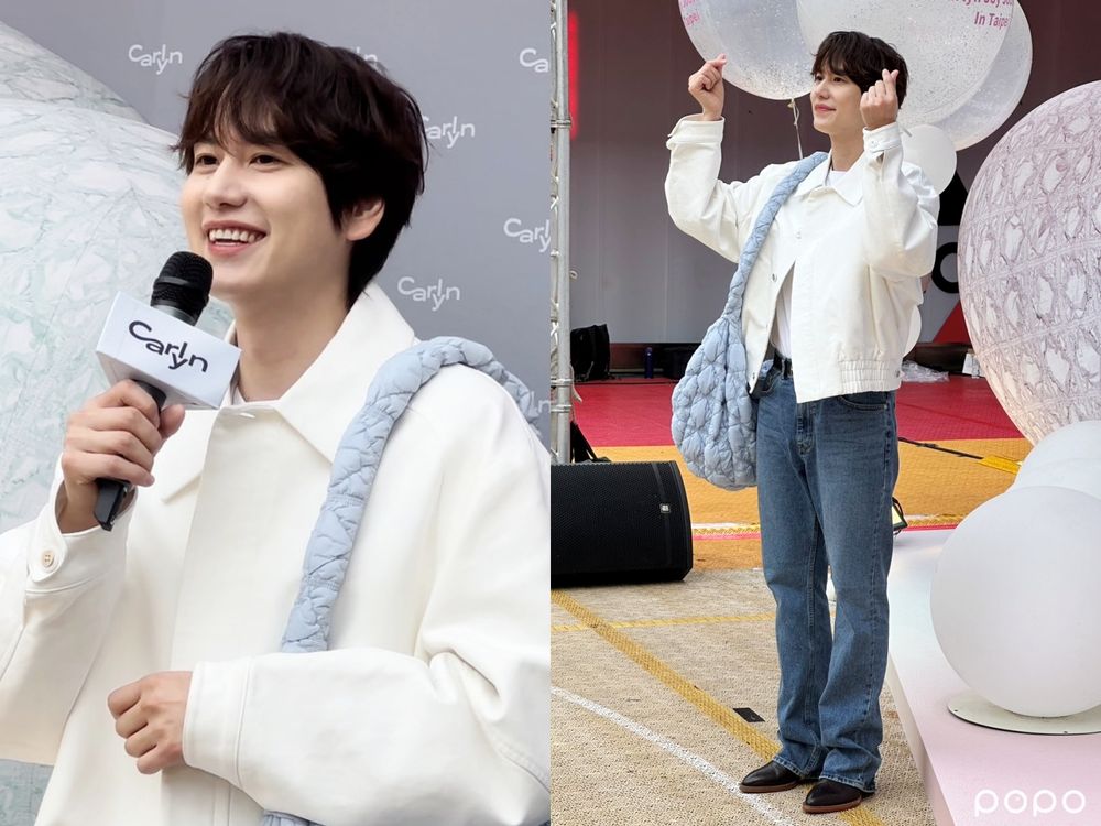 本人更帥！Super Junior圭賢快閃信義區「雲朵包CARLYN」心疼粉絲淋雨太感人！-4