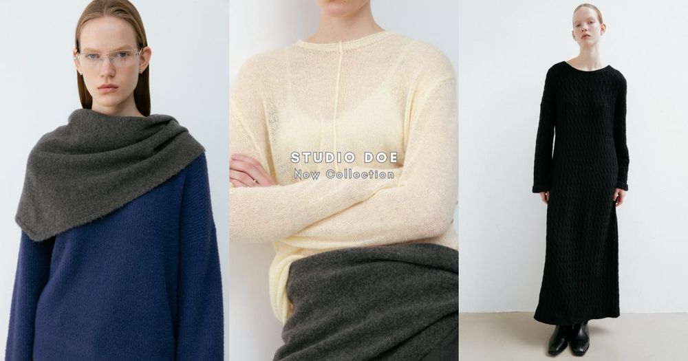 Studio Doe這波一定又賣爆！熱牛奶鬆軟針織、長褲舒服又顯瘦、慵懶穿搭超必買！-9