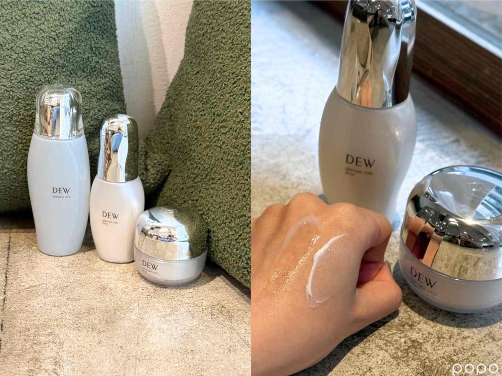 秋冬換季必備貼妝神器！DEW全新「彈潤膜法晶乳」上市，療癒奶油花香、加滿玻尿酸...，一抹打造澎嫩水光肌！-6