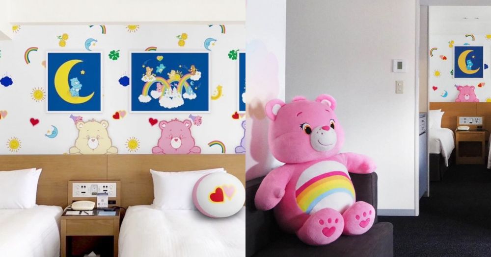 2025東京住宿推薦！「Care Bears聯名主題房」彩色熊熊牆可愛發瘋、限定白色小熊只有這買得到！-1