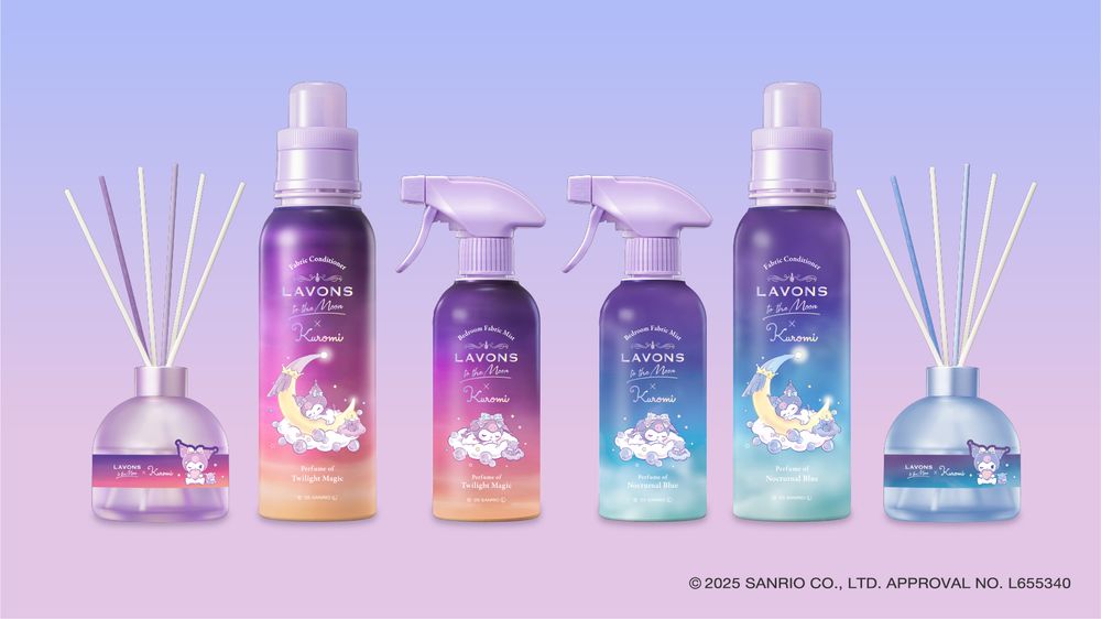 2025日本旅遊必買美妝！LAVONS酷洛米20週年聯名居家香氛，柔軟精、擴香、除菌噴霧瓶裝太夢幻，三麗鷗迷必須收！-3