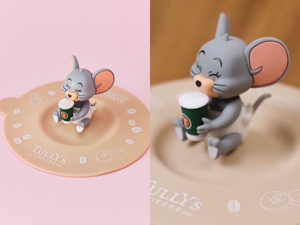 日本Tully's Coffee跟湯姆貓與傑利鼠聯名了！Q翻大臉絨毛杯套、限定必喝櫻花奶油拿鐵都好誘人！-5
