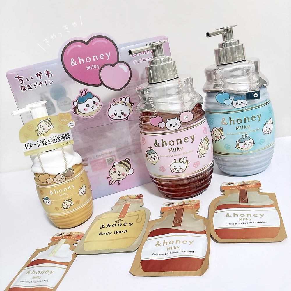 吉伊卡哇化身小蜜蜂！推出日本&honey聯名洗護髮品，蜂蜜罐瓶身＋限量蘋果蜂蜜香氣太迷人！-10
