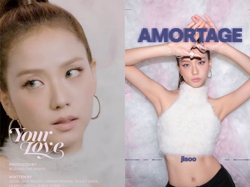 Jisoo新專輯《AMORTAGE》超百變！復古低麻花盤髮、細辮綁髮、泰迪嬉皮捲...，可鹽可甜、晉升新一代變髮指標！-11