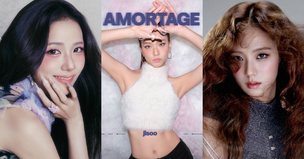 Jisoo新專輯《AMORTAGE》超百變！復古低麻花盤髮、細辮綁髮、泰迪嬉皮捲...，可鹽可甜、晉升新一代變髮指標！-1