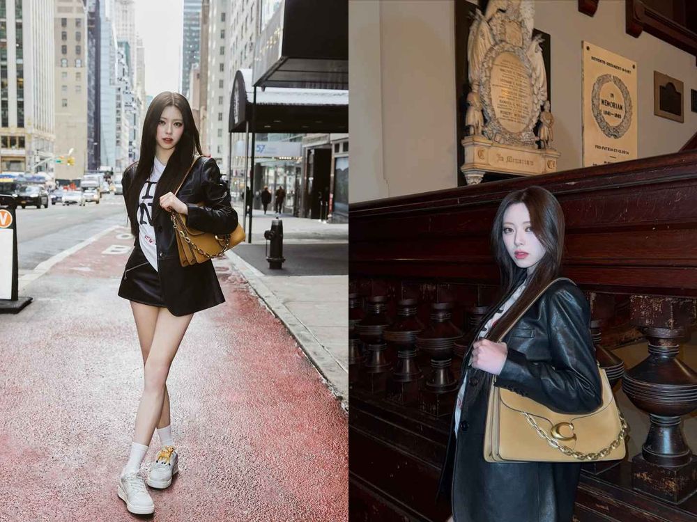 美神降臨！ITZY有娜現身Coach 2025紐約大秀！「AI美顏、鉛筆細腿」根本真人芭比！-5