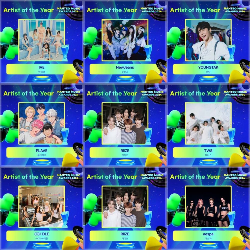 2024韓國HMA得獎名單出爐！TXT橫掃5大獎項，aespa、(G)I-DLE、SEVENTEEN奪大賞！-7