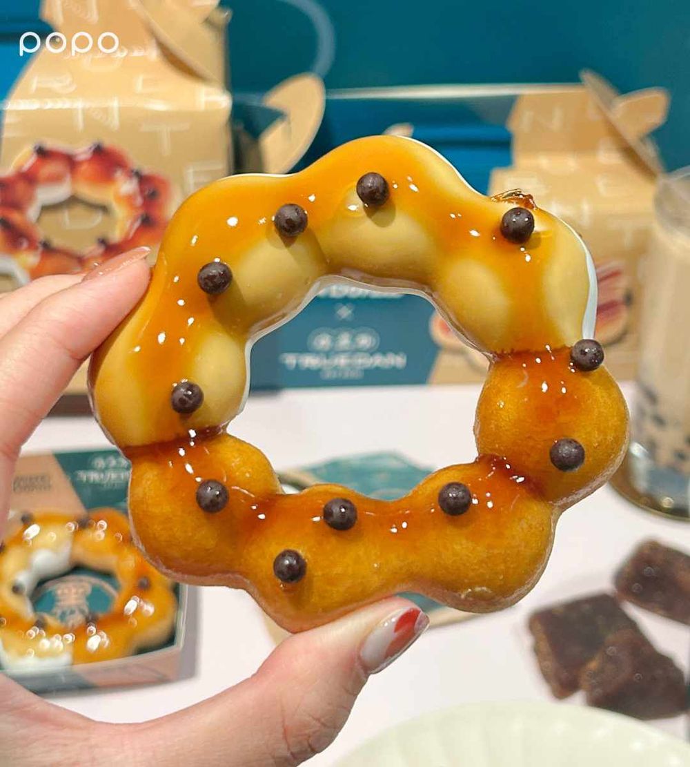 Mister Donut跟珍煮丹聯名了！黑糖蜜波堤、黑糖Q粿甜甜圈療癒炸，還有限時6天買五送一優惠！-3