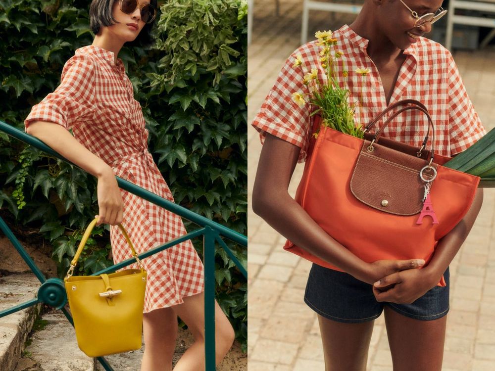 Longchamp 2025夏季田園風太好看！包包新色「番茄橘、胡蘿蔔黃」鬆弛感拉滿！-8