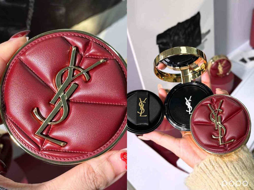Rosé同款雲朵包化身氣墊粉餅！YSL「雲朵皮革限量版」澎軟高奢外觀＋絕美柔霧光底妝，拍上一秒淪陷！-4