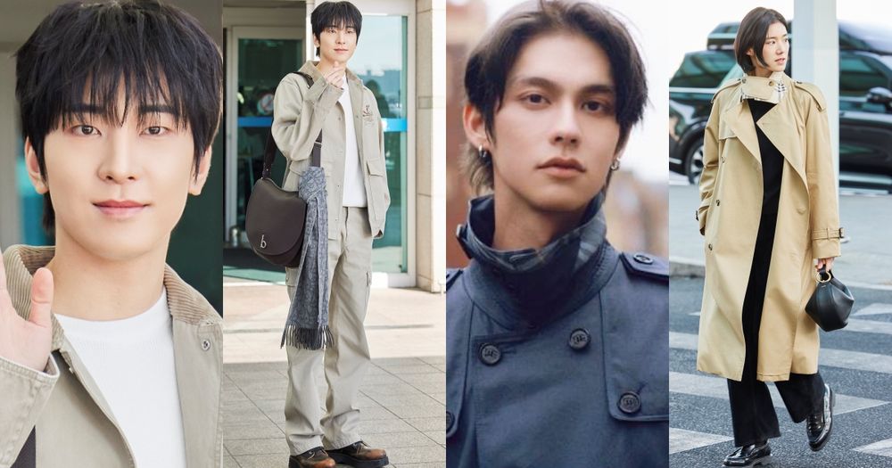 Burberry神之小隊出發時裝周！SVT圓佑機場神照、湯唯、泰星Bright...這畫面太好看！-1