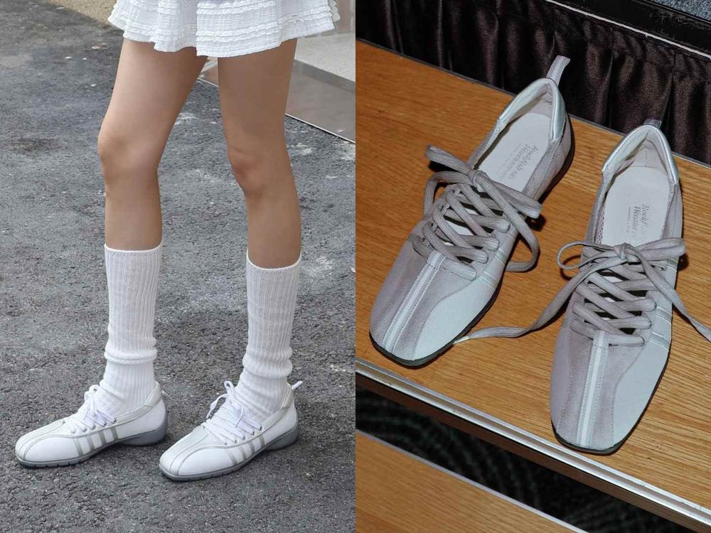 2025七雙爆紅「芭蕾運動鞋」盤點！LOEWE、PUMA全球瘋搶、路上韓妞都穿這雙！-16