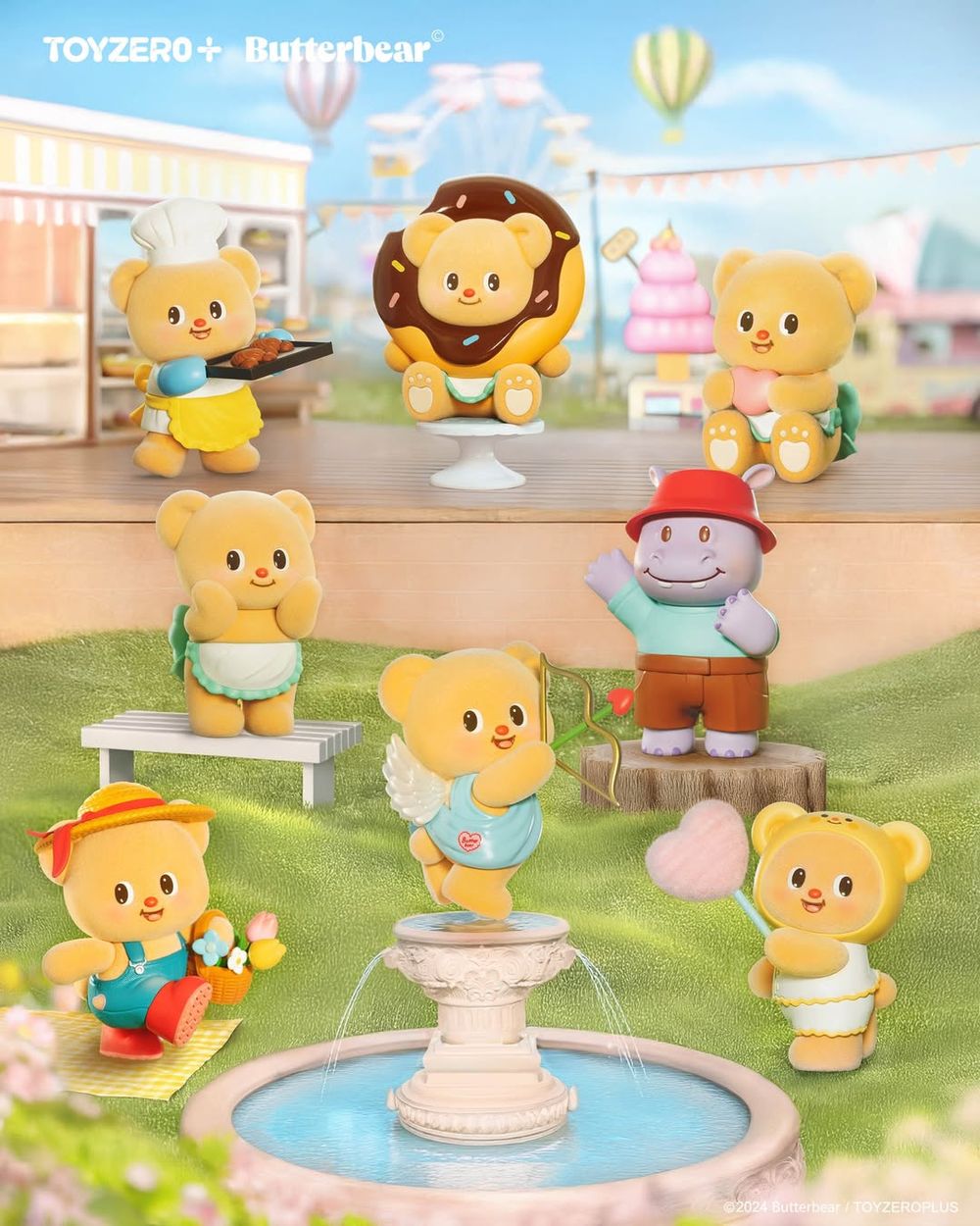 泰國超夯奶油小熊公仔台灣也買得到！甜蜜日常系列盲盒「甜點師小熊、甜甜圈小熊」可愛爆必買！-4