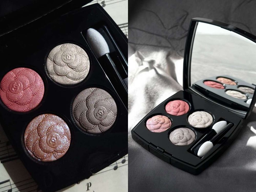 2025最奢華NJ Minji同款眼妝！CHANEL「山茶花限量眼影盤」偏光紫米、莓紅色...，雙眼美成精品！-3