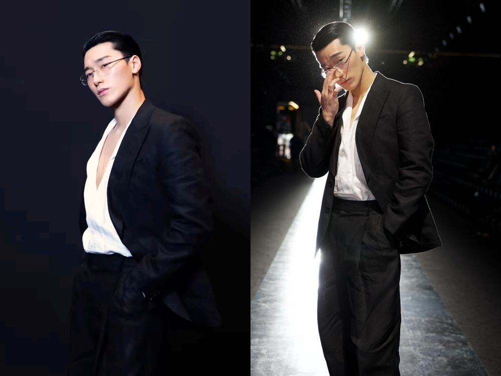 惡魔系男團ATEEZ時裝週大殺四方！崔傘、友榮野獸身材攻佔版面，他還直接上台走秀？！-3