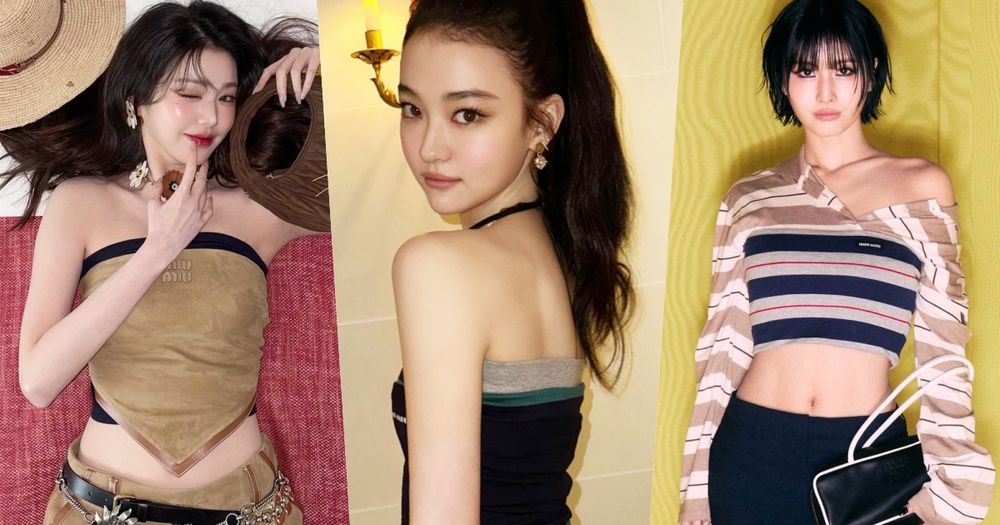 女團神顏都在Miu Miu大秀了！張員瑛西部牛仔風辣翻全場、Momo漫畫腰臀比美到誇張！-8
