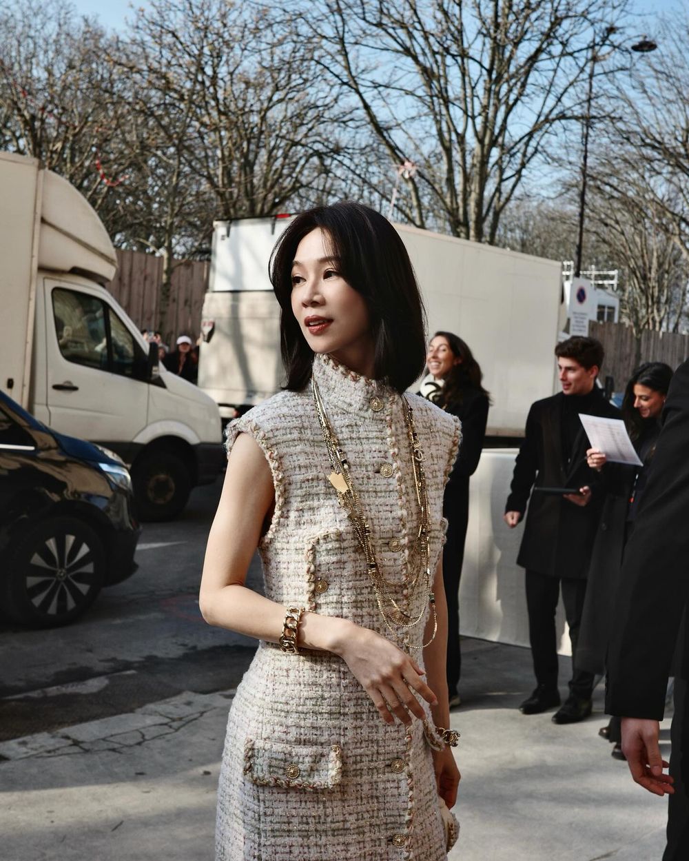 CHANEL巴黎大秀【香奈兒三公子】朴敘俊、張震、王一博集合！台灣代表謝盈萱也驚喜現身！-3