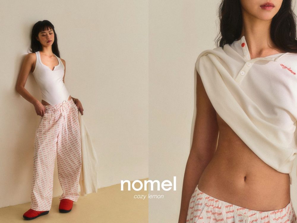 SEPHORA首家台灣美妝品牌！nomel全新生活支線「cozy lemon」大安門市慵懶上市，胖胖格紋化妝包必收！-12