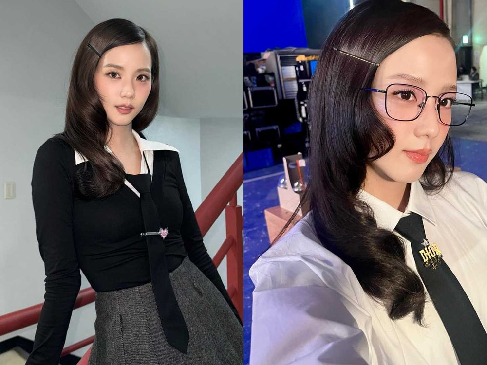 2025上半年韓星髮型趨勢！張員瑛漫畫瀏海、JISOO復古大波浪、采源Bebe Cut短髮，全都是層次剪髮！-8