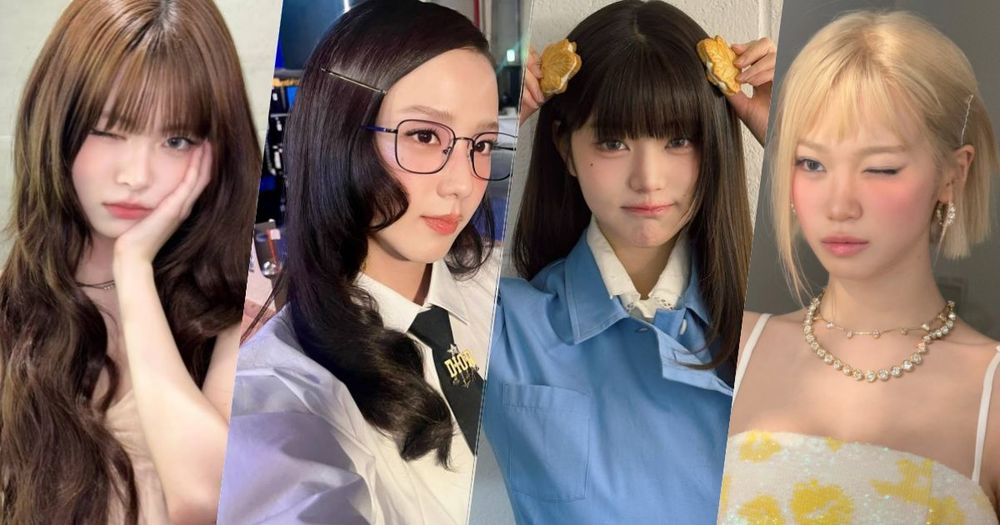 2025上半年韓星髮型趨勢！張員瑛漫畫瀏海、JISOO復古大波浪、采源Bebe Cut短髮，全都是層次剪髮！-1