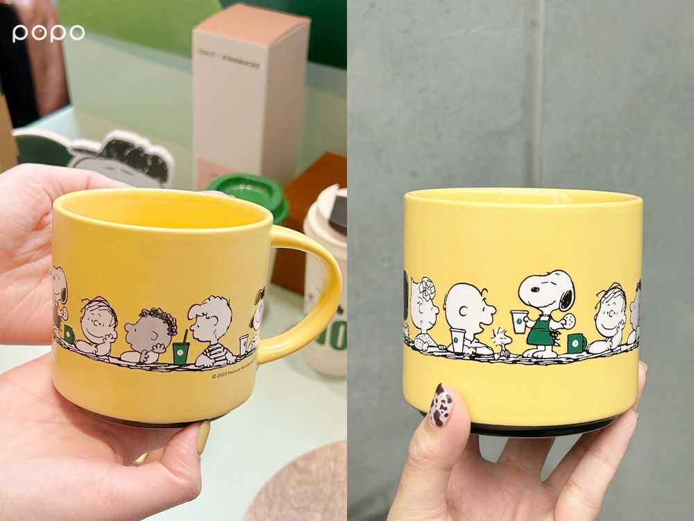 星巴克跟史努比聯名了！萌炸史努比大頭隨行杯、馬克杯全都超欠買，史努比可可星冰樂同步開賣！-7