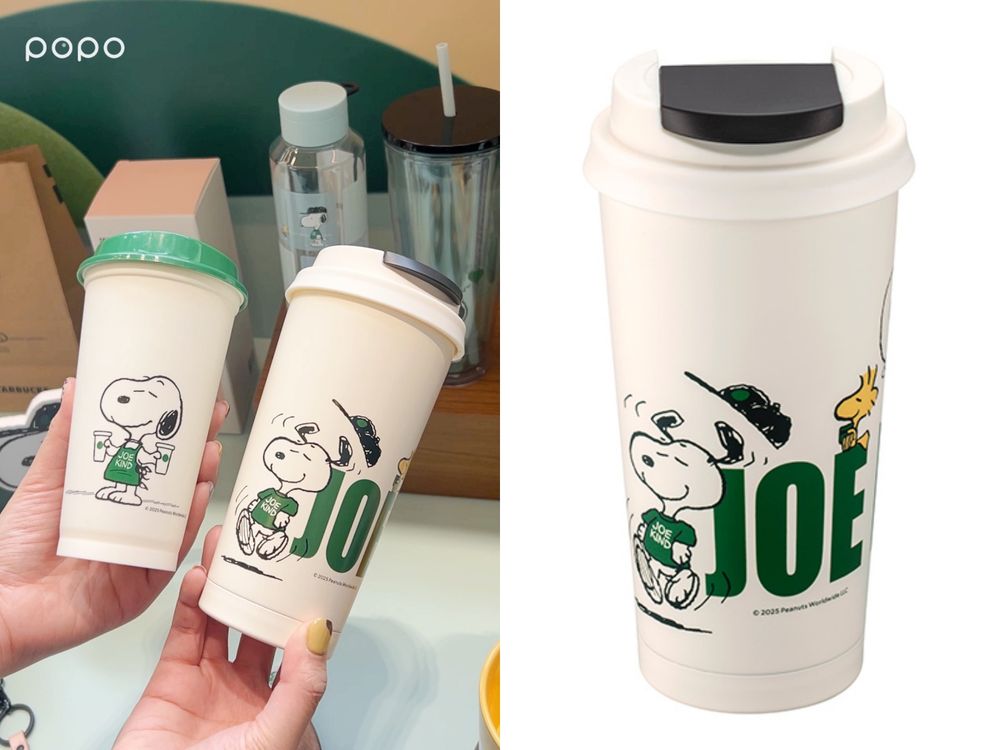 星巴克跟史努比聯名了！萌炸史努比大頭隨行杯、馬克杯全都超欠買，史努比可可星冰樂同步開賣！-19
